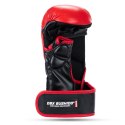 Rękawice MMA PREMIUM - "Warrior Red" - LRękawice MMA Warrior Red ze skóry naturalnej COMBAT Krav Maga | DBX BUSHIDO L