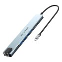 Stacja dokująca Blitzwolf BW-TH5 10w1 USB-C (srebrny)