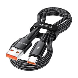 Kabel Essager USB-A do USB-C 120W 2m (czarny)