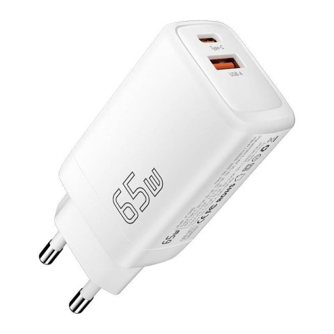 Ładowarka USB-C+USB-A 65W Essager GaN (biały)