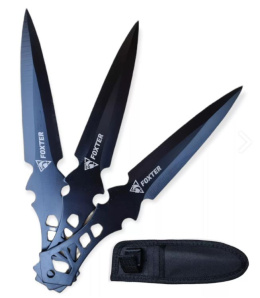 Nóże rzutki Foxter 3 sztuki zestaw z pokrowcem