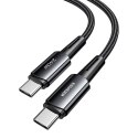 Kabel USB-C do USB-C, Essager, EXCTT3-CGA0G-P, 240W, 2m (czarny)