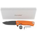 Nóż składany LionSteel ROK Orange Aluminium, Black M390 by Molletta (ROK A OB)