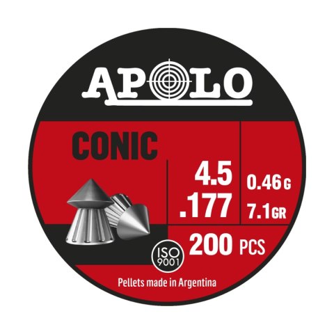 Śrut Apolo Conic 4.5 mm, 200 szt. 0.46g/7.1gr (20005)