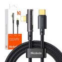 Kabel USB-C do Lightning kątowy McDodo CA-3390 36W 1.2m (czarny)