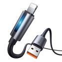 Kabel Mcdodo CA-5660 USB-A do Lightning z pulsującym światłem 1,2m (czarny)