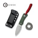 Nóż na szyję CIVIVI Baby Banter Fixed Blade 2.39" Nitro-V, zielona Micarta