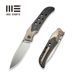 Nóż składany WE Knife WE-Guthrie Champagne Titanium/Twill Carbon Fiber, Hand Rubbed Satin CPM 20CV by Jason Guthrie (WE23072B-2)