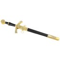 Sztylet średniowieczny Decor Habitat Medieval Dagger, Black/Gold ABS, Black (15422)