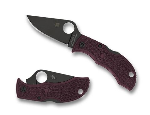 Spyderco Manbug Sprint Run Burgundy FRN TiCN Micro-Melt Nóż Składany EDC