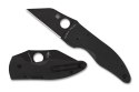 Spyderco MicroJimbo Black G10 Black DLC Plain Nóż Składany EDC