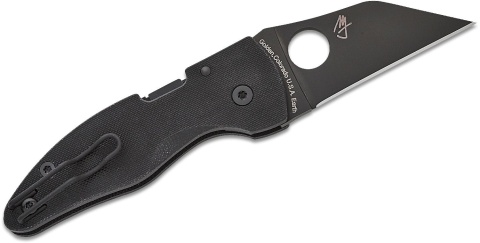 Nóż składany Spyderco MicroJimbo Black G10, Black DLC Plain CPM S30V by Michael Janich (C264GPBK)