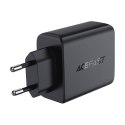 Ładowarka Acefast A61 GaN 2xUSB-A, 2xUSB-C PD45W EU (czarna)