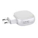 Ładowarka sieciowa LDNIO A3510Q, 2x USB + USB-C, PD + QC 3.0, 32W (biała)