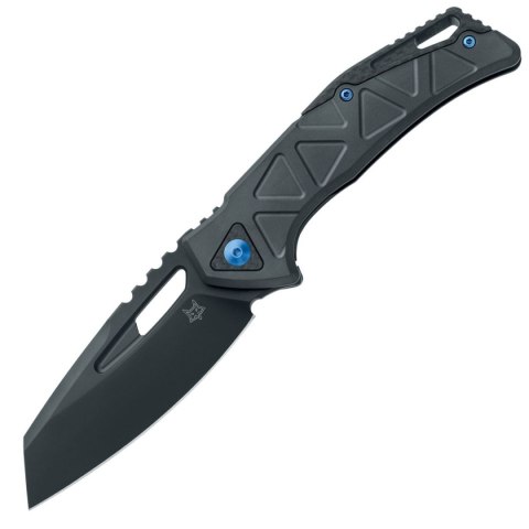 Nóż składany Fox Chronos Black PVD Aluminium, Blue HW, CPM MagnaCut FX-552 AL