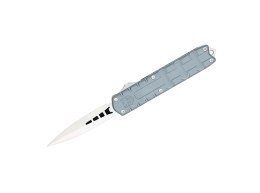 Nóż automatyczny CobraTec Large Enforcer Grey Dagger, M390, 21 cm