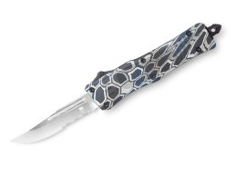 Nóż automatyczny CobraTec Medium CTK-1 Cerakote Blue Cobra Skin, D2, 20,3 cm