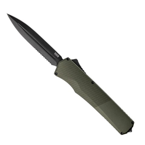 Nóż automatyczny OTF Tekto A5 Spry D/E OD Green Aluminium, Black P/S CPM S35VN