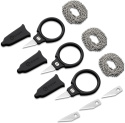 Noże na szyję 3 szt. Civivi Quick Snip Black ABS/Rubber, 6Cr13