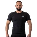 Rashguard krótki rękaw czarny BlackRS - LRashguard krótki rękaw czarny Koszulka treningowa kompresyjna MMA DBX BUSHIDO L