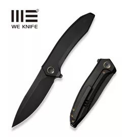 Nóż składany WE Knife Acuminal Black Titanium, Black Stonewashed Vanax (WE23070-1)