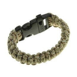 Bransoletka paracord gwizdek desert camo