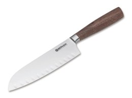 Boker Solingen Core Walnut ryflowany nóż santoku