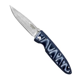 Mcusta Classic Wave Blue Micarta Damascus VG-10 8,