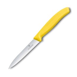 Victorinox nóż do jarzyn 10cm ząbkowany żółty