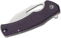 CIVIVI BullTusk Purple Canvas Micarta, 14C28N, 3.48" Clip Point