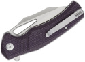 CIVIVI BullTusk Purple Canvas Micarta, 14C28N, 3.48" Clip Point