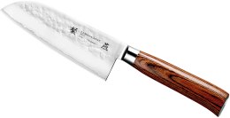 Tamahagane Tsubame Brown VG-5 Nóż Santoku 12cm