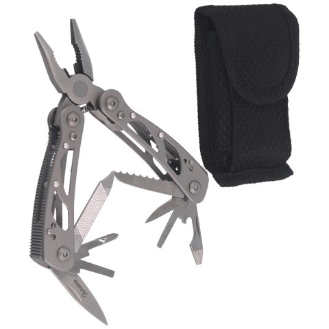 MultiTool Martinez Albainox 11 Funkcji Szary, Drop Point, Etui Nylon