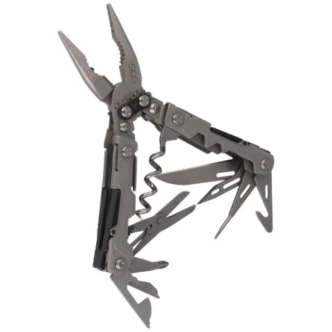 MultiTool SOG PowerLitre 17 Funkcji, Stal Nierdzewna, Stonewash