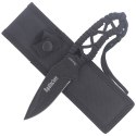 Nóż wsparcia Apalachee Black Albainox, Clip Point, 203 mm