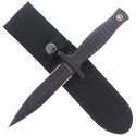 Nóż Boot Martinez Albainox Tactical Dagger, Czarny, Nylonowe Etui