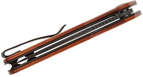 Nóż składany Civivi Regulatron Guibourtia Wood, Black Stonewashed Nitro-V (C23006-3)