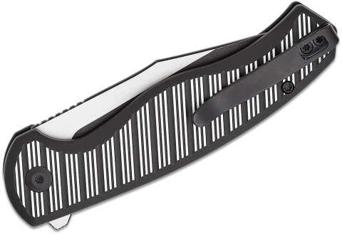 Nóż składany Civivi Stormhowl Black Aluminum, Black Stonewashed/Satin Nitro-V (C23040B-1)