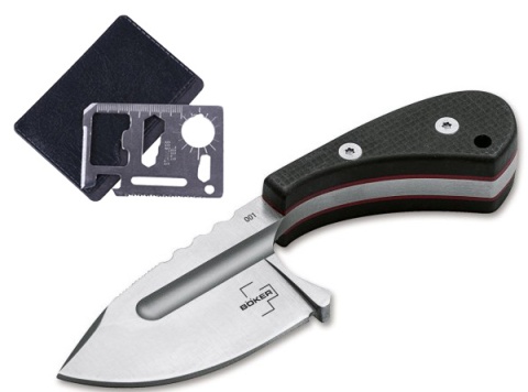 Nóż na szyję z Głownią Stałą Böker Plus Sigyn D2 Czarna Rękojeść G10, 11 cm