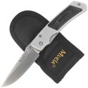 Nóż składany Muela PMC-7M Gray Aluminium / Black Micarta, Satin 440C