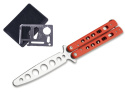 Nóż treningowy Boker Plus Balisong Trainer Red, G10