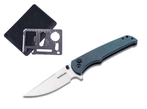 Magnum Bluejay Nóż składany 20,3 cm, stal 440A, Micarta, niebieski