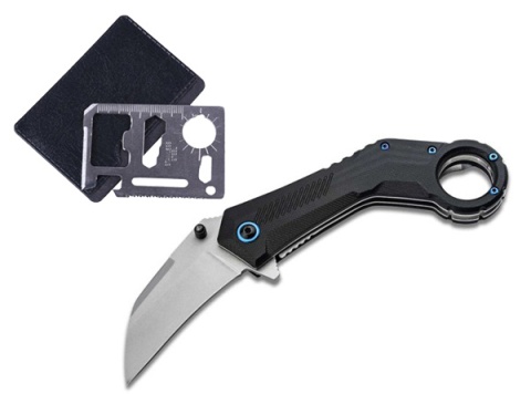 Magnum Veloc - Nóż Kieszonkowy z Ostrzem 440B, Rękojeść G10 Spring Assisted