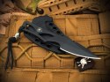 Nóż z głownią stałą Spartan Blades Enyo All Black, stal AUS-8A, 02SB010