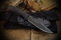 Nóż z głownią stałą Spartan Blades Harsey Fighter All Black, stal 1095