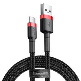 Kabel USB do USB-C Baseus Cafule 2A 2m (czerwono-czarny)