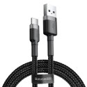 Kabel USB do USB-C Baseus Cafule 2A 2m (szaro-czarny)