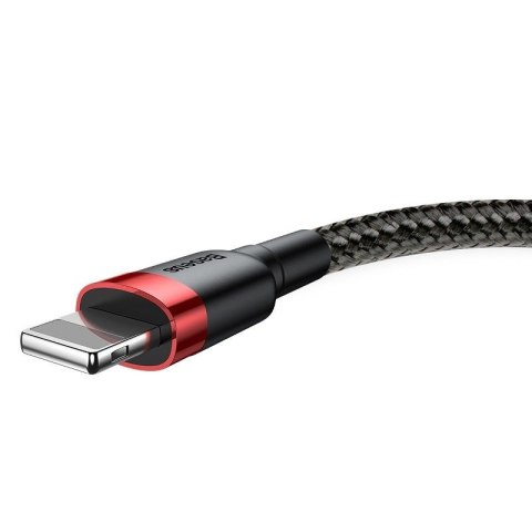 Kabel BASEUS Cafule USB-A-Lightning 2m (czarno-czerwony)