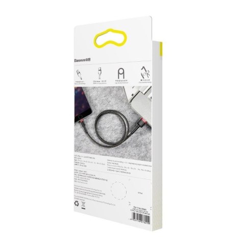 Kabel BASEUS Cafule USB-A-Lightning 2m (czarno-czerwony)