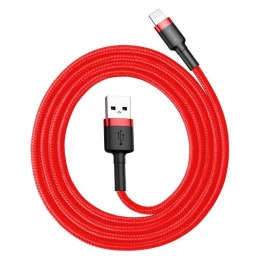 Kabel Lightning USB Baseus Cafule 1,5A 2m (czerwony)